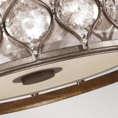 Elstead Lighting Lucia plafon 2x60 W oksydowane srebro FE-LUCIA-F