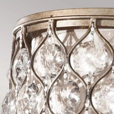 Elstead Lighting Lucia plafon 2x60 W oksydowane srebro FE-LUCIA-F