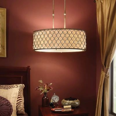 Elstead Lighting Lucia lampa wisząca 3x60 W oksydowane srebro FE-LUCIA-P-A