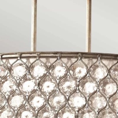 Elstead Lighting Lucia lampa wisząca 3x60 W oksydowane srebro FE-LUCIA-P-A