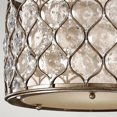 Elstead Lighting Lucia lampa wisząca 1x60 W oksydowane srebro FE-LUCIA-P-C