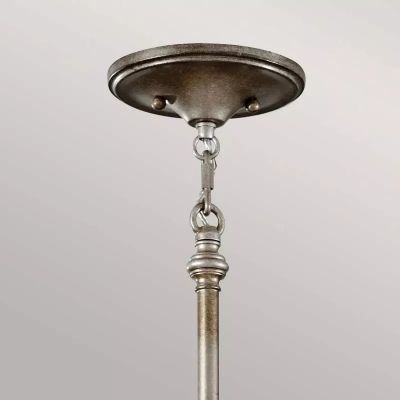 Elstead Lighting Lucia lampa wisząca 6x60 W oksydowane srebro FE-LUCIA-P-E-2TR