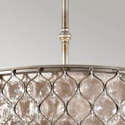 Elstead Lighting Lucia lampa wisząca 6x60 W oksydowane srebro FE-LUCIA-P-E-2TR
