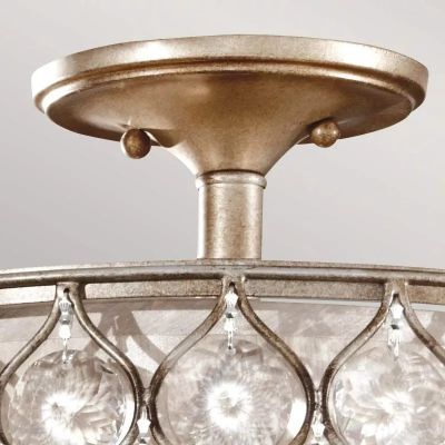 Elstead Lighting Lucia lampa podsufitowa 3x60 W oksydowane srebro FE-LUCIA-SF