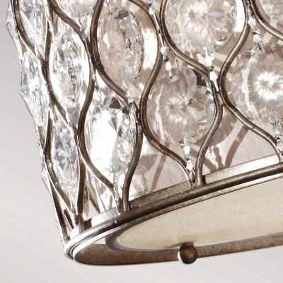 Elstead Lighting Lucia lampa podsufitowa 3x60 W oksydowane srebro FE-LUCIA-SF