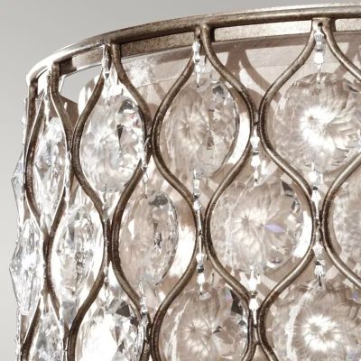 Elstead Lighting Lucia lampa podsufitowa 3x60 W oksydowane srebro FE-LUCIA-SF