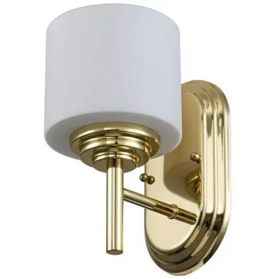 Elstead Lighting Malibu kinkiet 1x3 W polerowany mosiądz FE-MALIBU1-BATH-PB