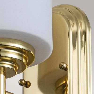 Elstead Lighting Malibu kinkiet 1x3 W polerowany mosiądz FE-MALIBU1-BATH-PB