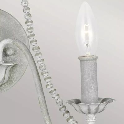 Elstead Lighting Maryville kinkiet 2x60 W przecierany szary FE-MARYVILLE2