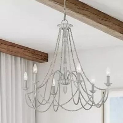 Elstead Lighting Maryville lampa wisząca 6x60 W przecierany szary FE-MARYVILLE6