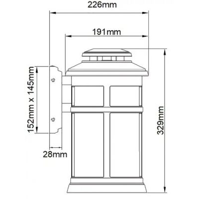 Elstead Lighting Newport kinkiet zewnętrzny 1x60 W szczotkowana stal FE-NEWPORT-M-PBS