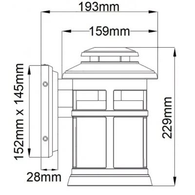 Elstead Lighting Newport kinkiet zewnętrzny 1x60 W antyczny brąz FE-NEWPORT-S-ANBZ