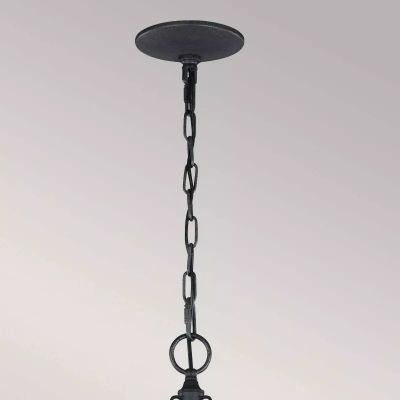 Elstead Lighting Nori lampa wisząca 3x40 W ciemny postarzany cynk/drewno FE-NORI3-DWZ