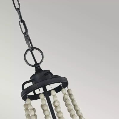 Elstead Lighting Nori lampa wisząca 4x40 W ciemny postarzany cynk/drewno FE-NORI4-DWZ