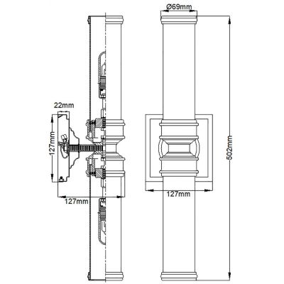 Elstead Lighting Payne kinkiet 2x3 W chrom polerowany FE-PAYNE2-BATH