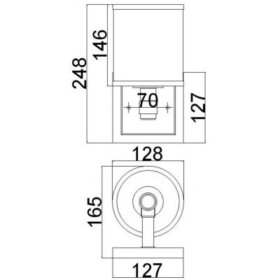 Elstead Lighting Prospect Park kinkiet 1x60 W chrom-nikiel satynowy FE-PROSPECT-PARK1