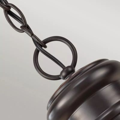 Elstead Lighting Redding Station lampa wisząca 1x60 W ciemny brąz FE-REDDING8-M-RB