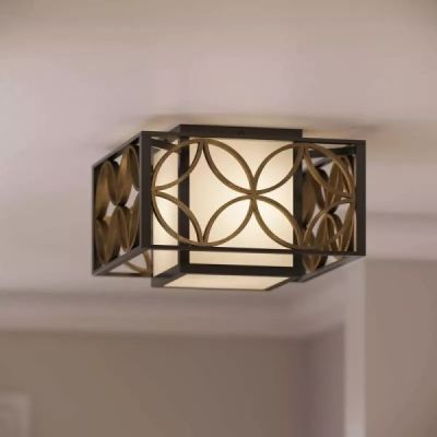 Elstead Lighting Remy plafon 2x60 W klasyczny brąz/paryskie złoto FE-REMY-F