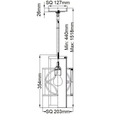 Elstead Lighting Remy lampa wisząca 1x60 W klasyczny brąz/paryskie złoto FE-REMY-P-C