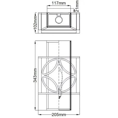 Elstead Lighting Remy kinkiet 1x40 W klasyczny brąz/paryskie złoto FE-REMY1
