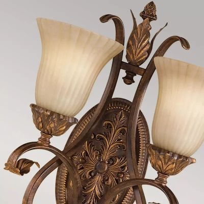 Elstead Lighting Sonoma Valley kinkiet 2x60 W szylkretowy FE-SONOMAVALLEY2