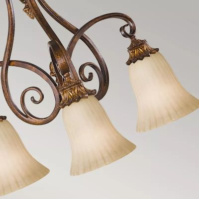 Elstead Lighting Sonoma Valley lampa wisząca 3x60 W szylkretowa FE-SONOMAVALLEY3