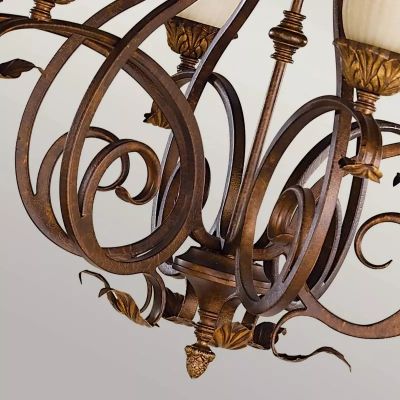 Elstead Lighting Sonoma Valley lampa wisząca 6x60 W szylkretowa FE-SONOMAVALLEY6