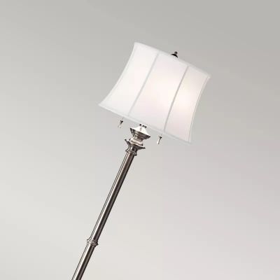 Elstead Lighting Stateroom lampa stojąca 2x60 W biała-antyczny nikiel FE-STATEROOM-FL-AN