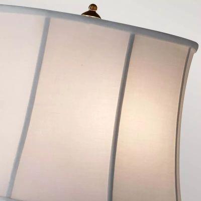 Elstead Lighting Stateroom lampa stojąca 2x60 W biała-mosiądz FE-STATEROOM-FL-BB