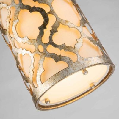 Elstead Lighting Arabella lampa wisząca 1x60 W postarzane złoto GN-ARABELLA-MP