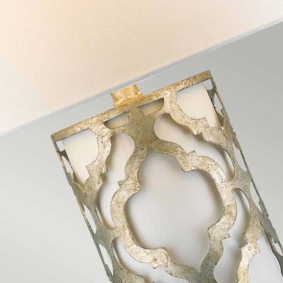 Elstead Lighting Arabella lampa stołowa 1x100 W biała-srebro postarzane  GN-ARABELLA-TL-S