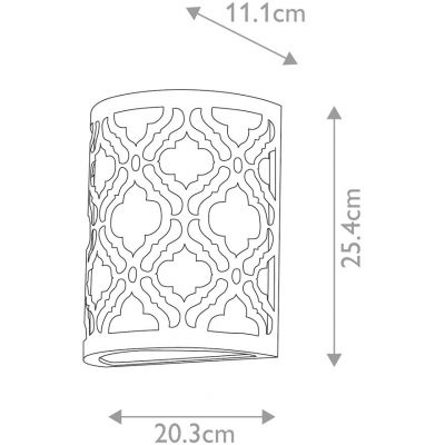 Elstead Lighting Arabella kinkiet 1x60 W postarzane złoto GN-ARABELLA1