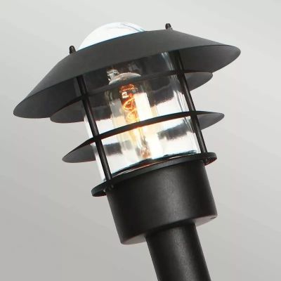 Elstead Lighting Helsingor lampa stojąca zewnętrzna 1x60 W czarna HELSINGOR-BOL-BK