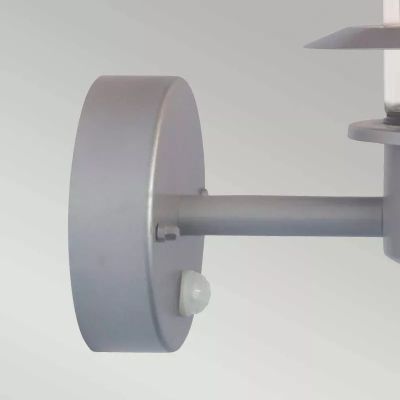 Elstead Lighting Helsingor kinkiet zewnętrzny 1x60 W z czujnikiem ruchu srebrny HELSINGOR-PIR