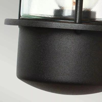Elstead Lighting Helsingor kinkiet zewnętrzny 1x60 W z czujnikiem ruchu czarny HELSINGOR-PIR-BK