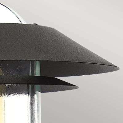 Elstead Lighting Helsingor lampa stojąca zewnętrzna 1x60 W z czujnikiem ruchu czarna HELSINGOR-PIR-PED-BK