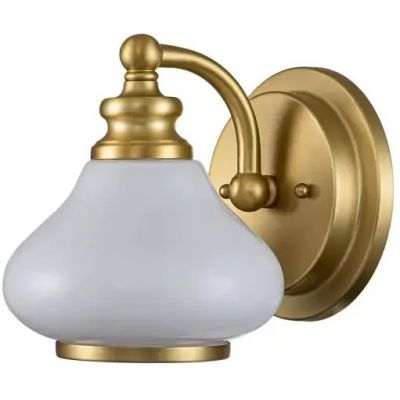 Elstead Lighting Ainsley kinkiet 1x3 W szczotkowany mosiądz HK-AINSLEY1-BATH-BB