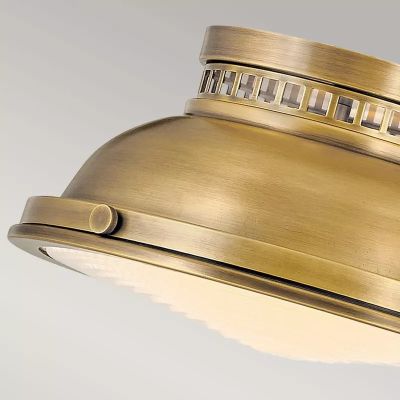 Elstead Lighting Amelia lampa podsufitowa 2x40 W mosiądz HK-AMELIA-F-M-HB