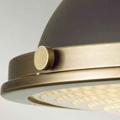 Elstead Lighting Amelia lampa podsufitowa 2x40 W brązowa HK-AMELIA-F-M-RB
