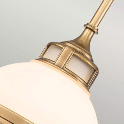 Elstead Lighting Amelia lampa wisząca 1x60 W mosiądz HK-AMELIA-P-S-HB