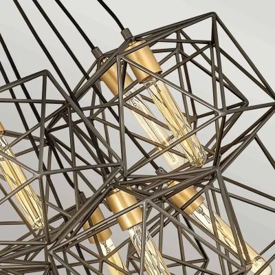 Elstead Lighting Astrid lampa wisząca 11x60 W złota-brązowa HK-ASTRID-11P