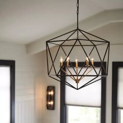 Elstead Lighting Astrid lampa wisząca 5x60 W złota-brązowa HK-ASTRID-5P