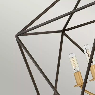 Elstead Lighting Astrid lampa wisząca 5x60 W złota-brązowa HK-ASTRID-5P