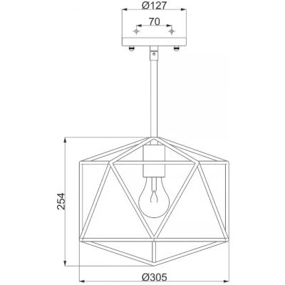 Elstead Lighting Astrid lampa wisząca 1x60 W złota-brązowa HK-ASTRID-MP