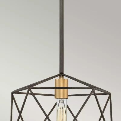 Elstead Lighting Astrid lampa wisząca 1x60 W złota-brązowa HK-ASTRID-MP