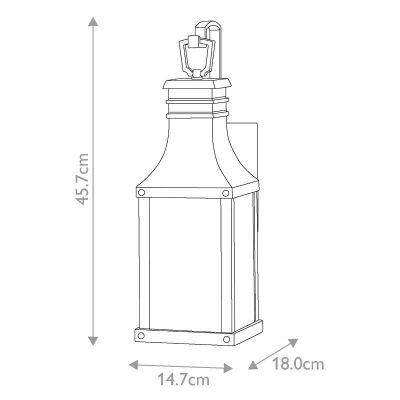 Elstead Lighting Beacon Hill kinkiet zewnętrzny 1x60 W czarny HK-BEACON-HILL-S-MB