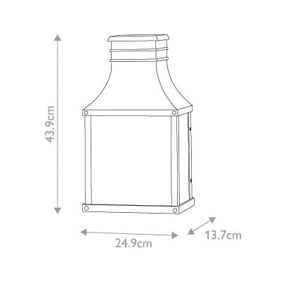 Elstead Lighting Beacon Hill kinkiet zewnętrzny 2x40 W czarny HK-BEACON-HILL7-MB