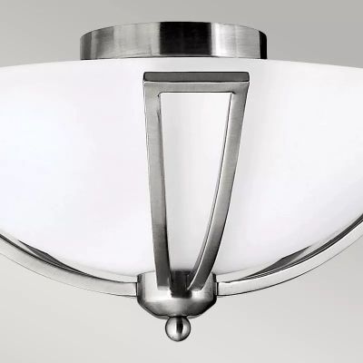 Elstead Lighting Bolla lampa podsufitowa 2x60 W nikiel HK-BOLLA-F