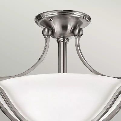 Elstead Lighting Bolla lampa wisząca 2x100 W biała-srebrna HK-BOLLA-SF