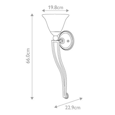 Elstead Lighting Bolla kinkiet 1x60 W chrom HK-BOLLA1-B